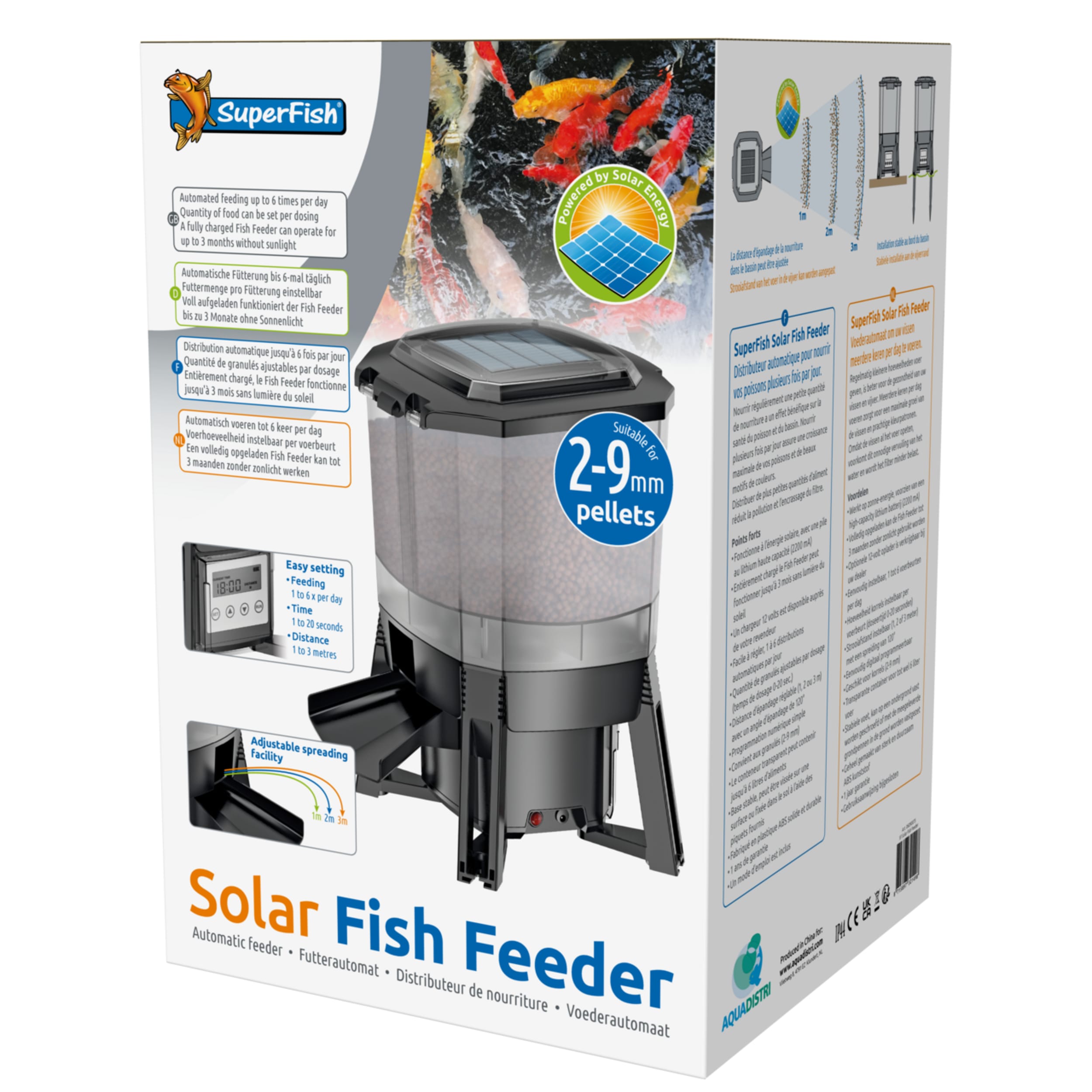 Solar Fish Feeder - voermachine Advertentie, Poster