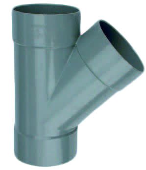 PVC T-Stuk 45° 3 x mof 40mm