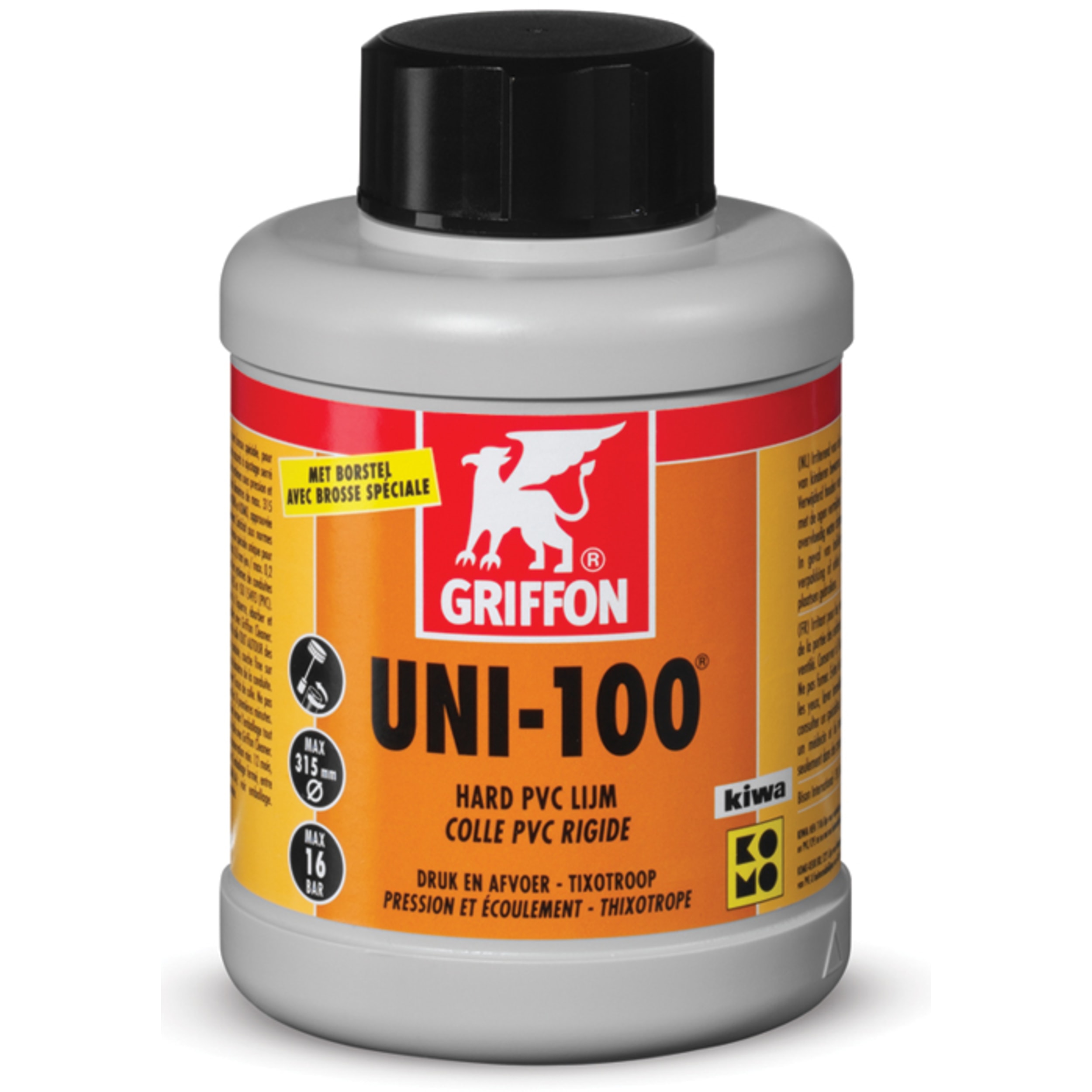 Hard Lijm PVC Uni-100 250ml Fles