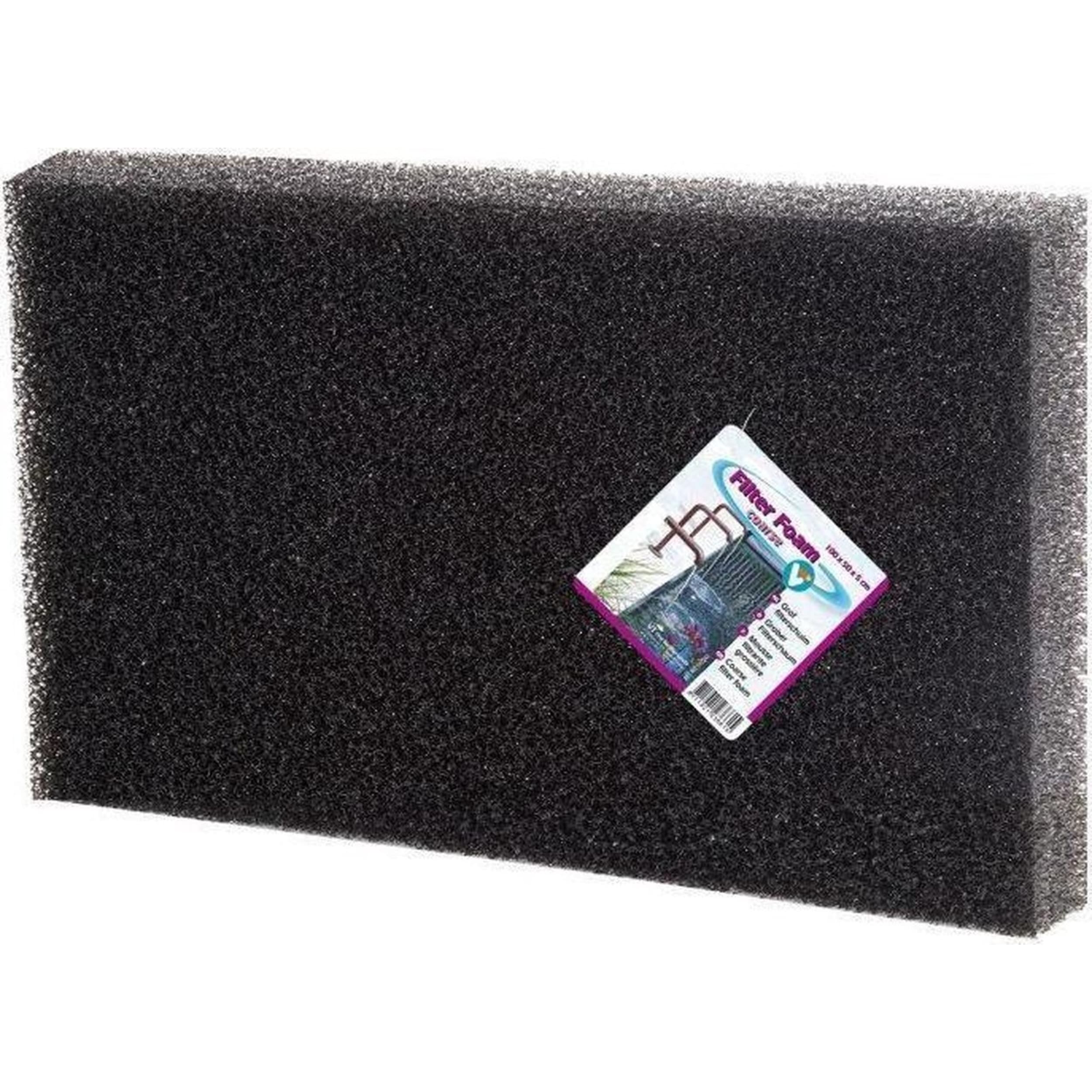 Filterschuim 100 x 50 x 5 cm Zwart - Grof