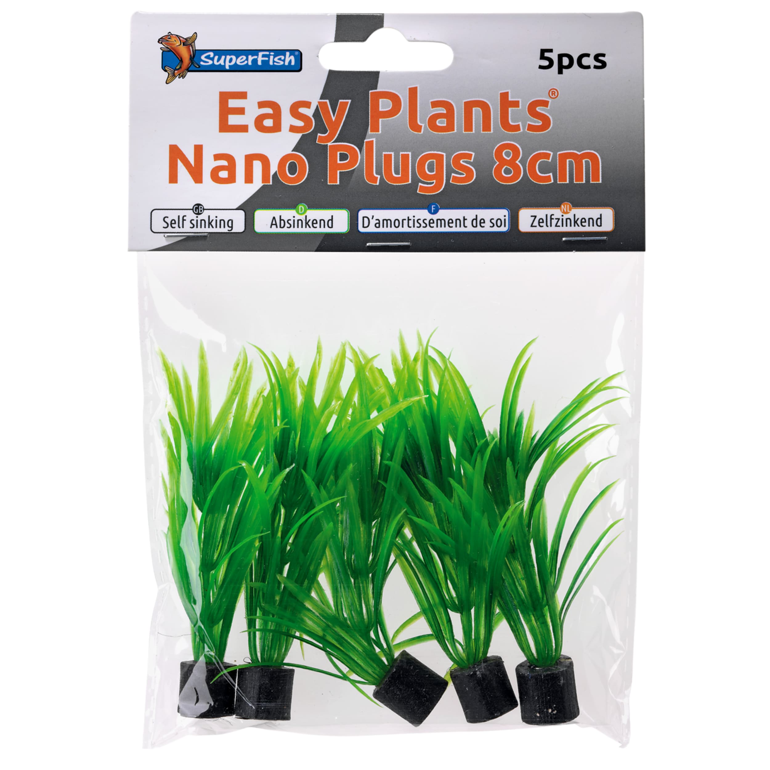 Easy Plants Nano Plug 8cm-5 St Potplant, Gras, Bodem, Vegetatie, Blad