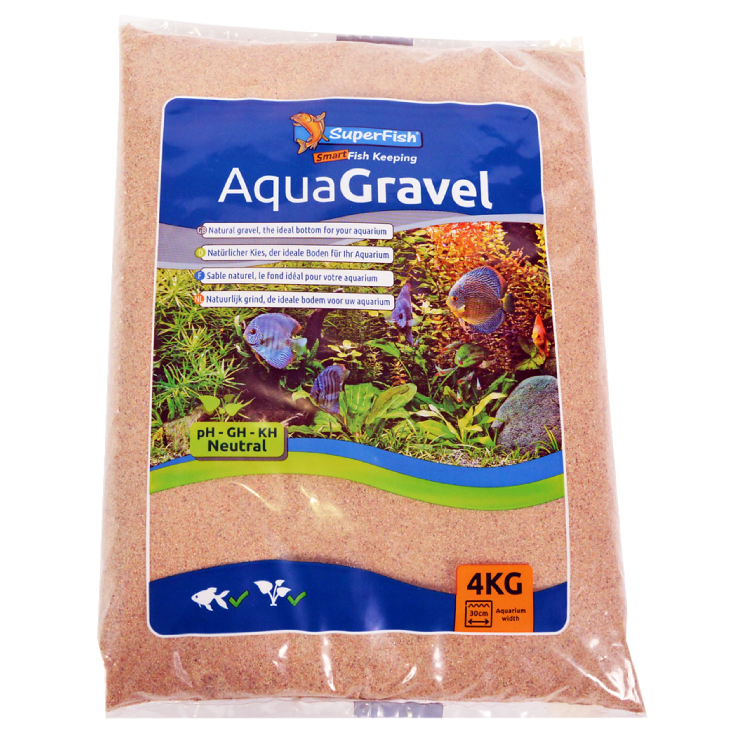 Aqua Grind Rivier Zand 4kg Dier, Vis, Zeeleven, Vlas, Plant
