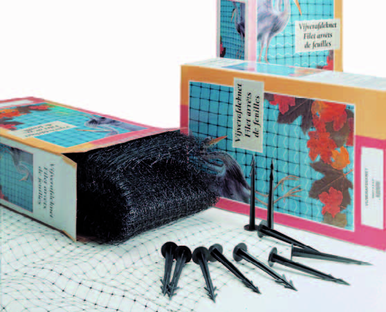 5 x 4  meter afdeknet vijvernet