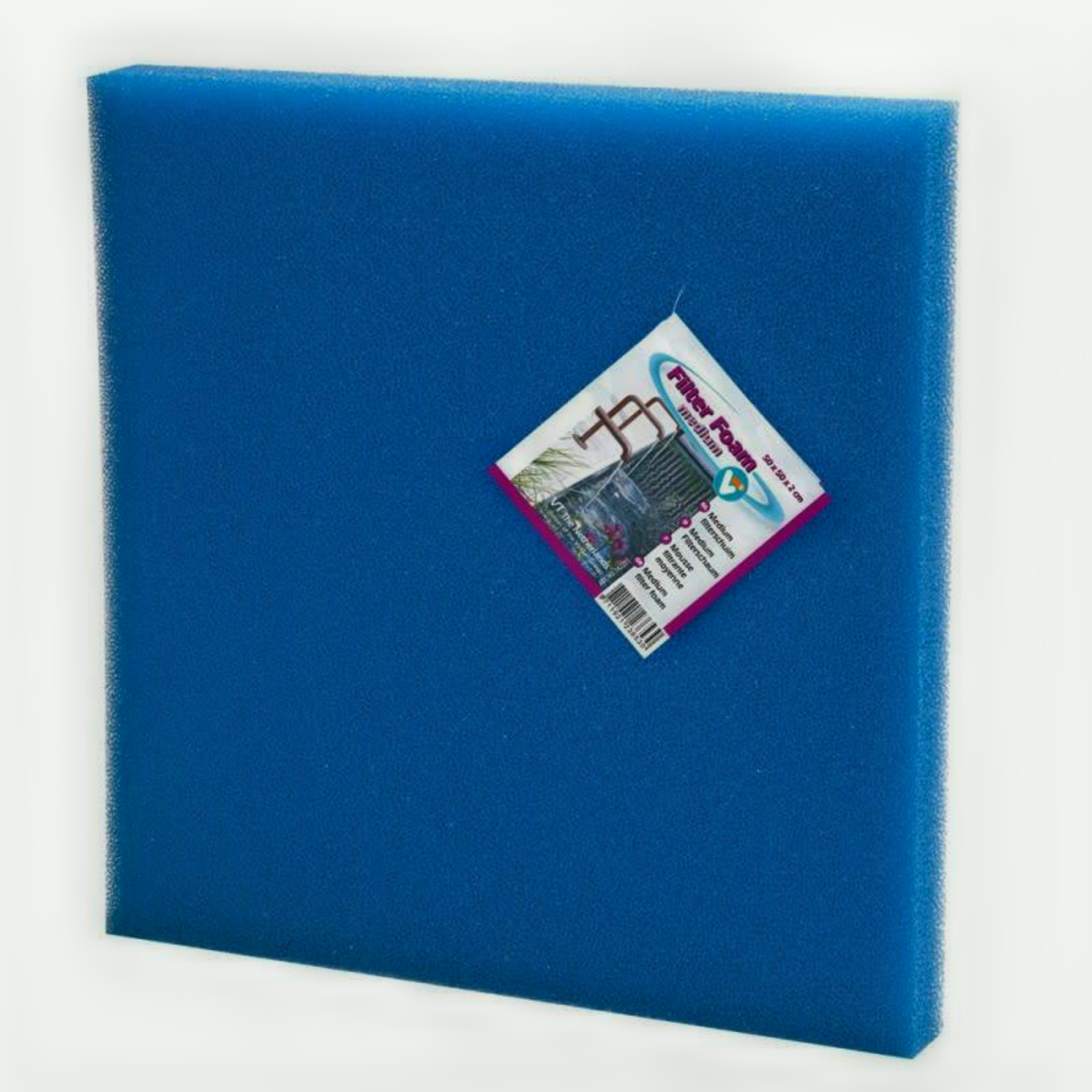 Filterschuim 50 x 50 x 2 cm Blauw - Medium Filterschuim 50 x 50 x 2 cm Blauw - Medium
