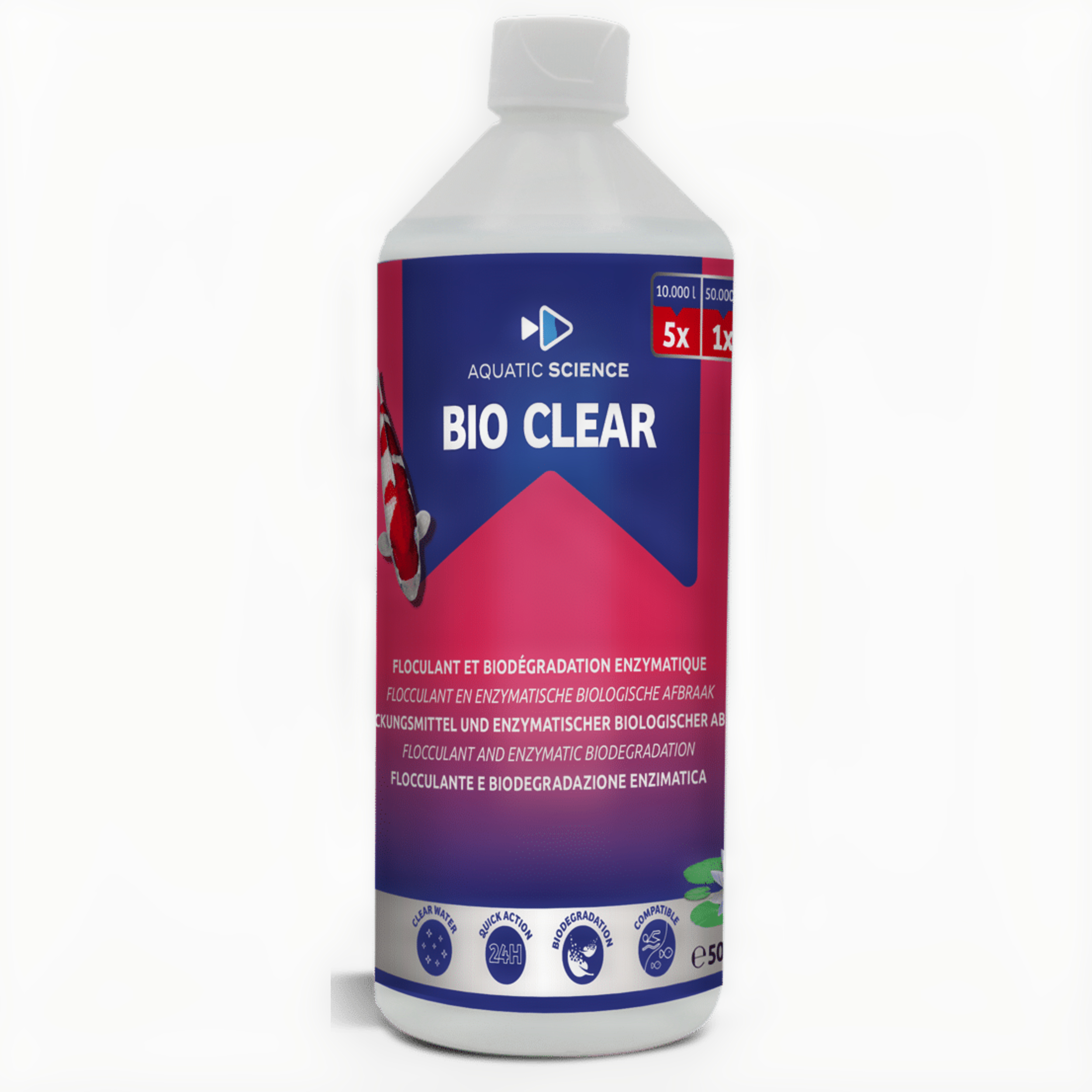 Bio Clear 0,5 L Fles, Shampoo, Shaker