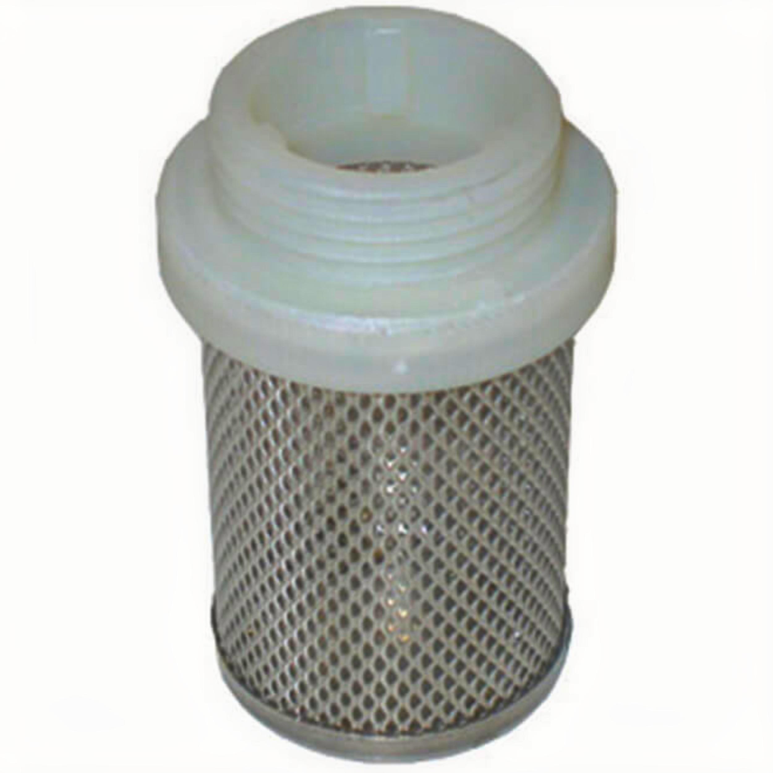 Rvs korf met buitendraad 2"