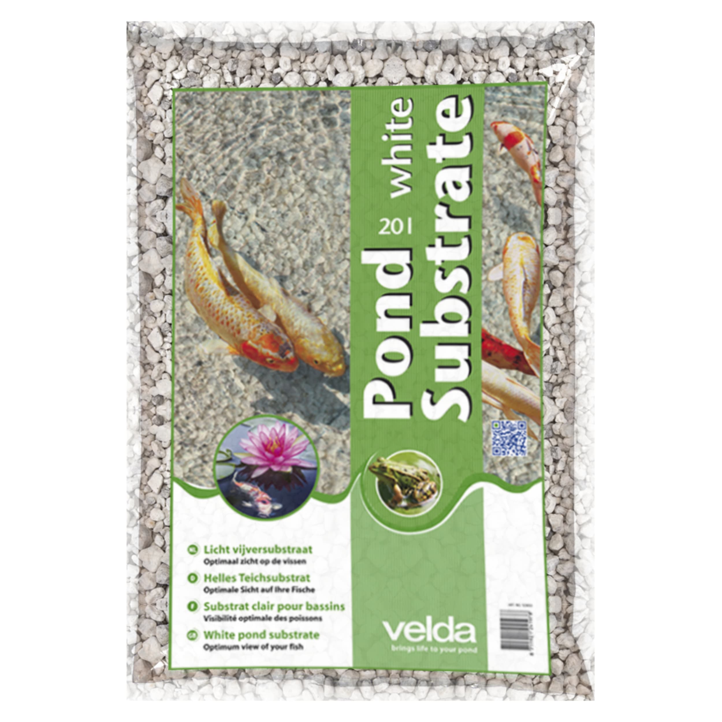 Pond Substrate white 13 kg / 20 l Advertentie, Poster, Dier, Vis, Zeeleven