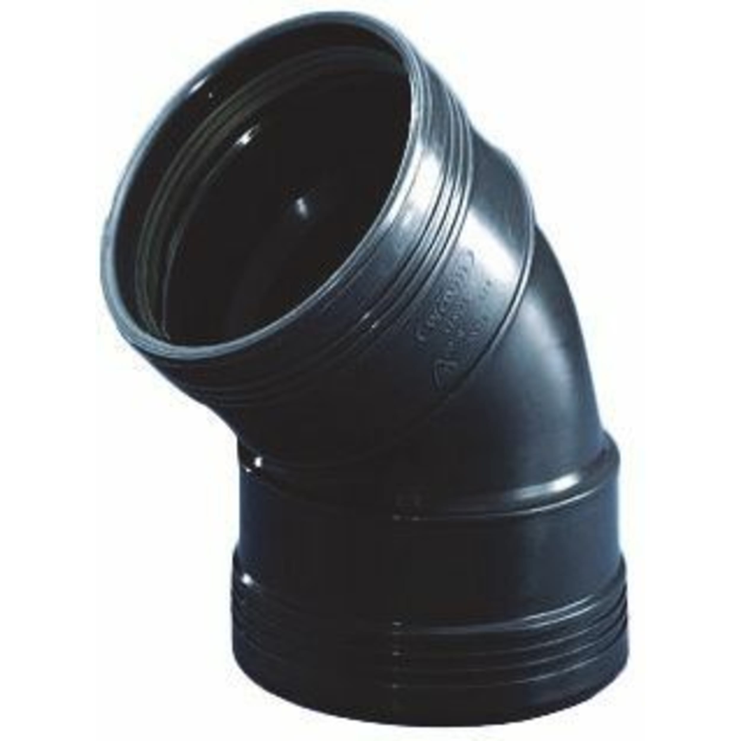 Bocht 45° 2 x Manchet Zwart 50mm Verlichting, Munitie, Granaat, Wapen