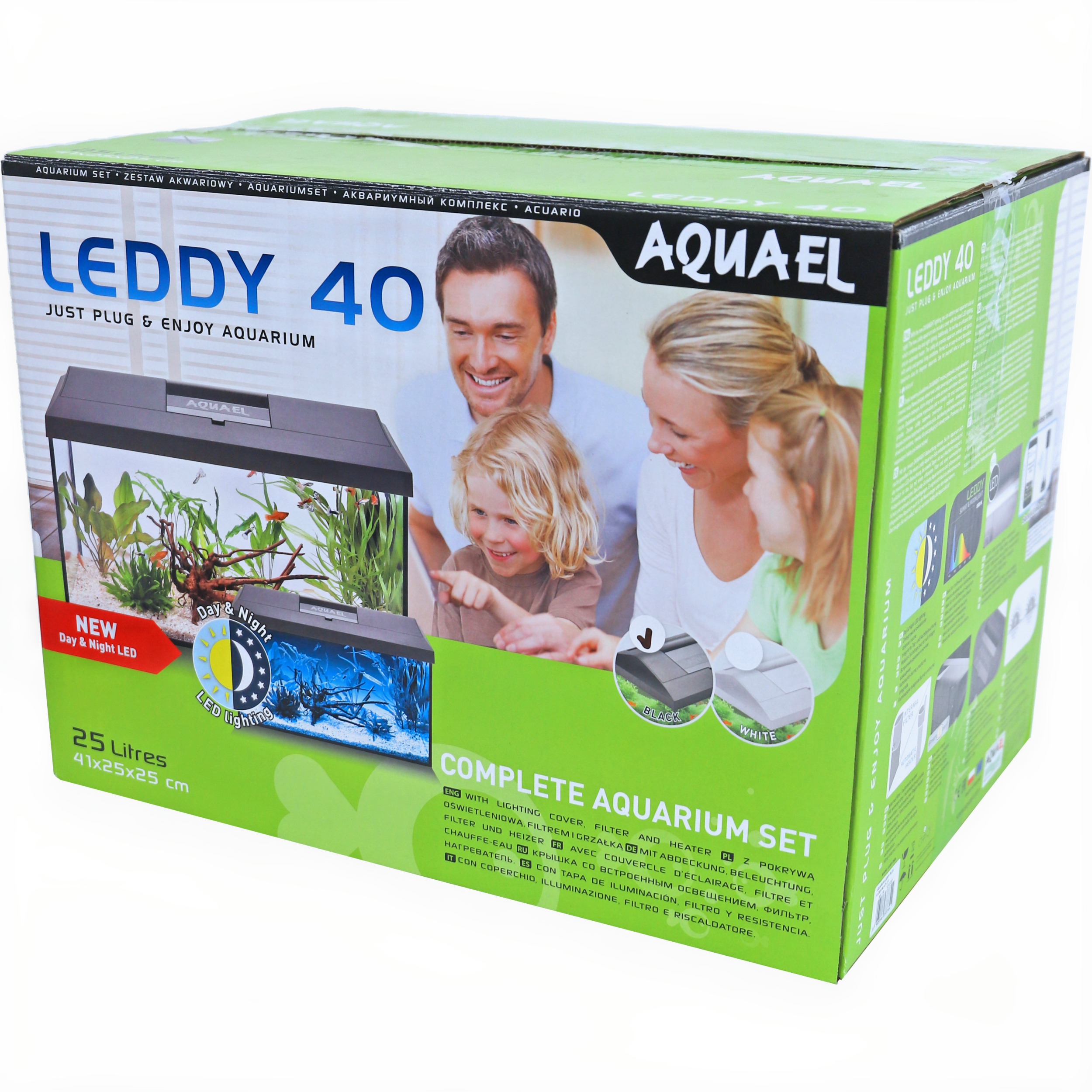 Aquarium Leddy 40 Day&Night Zwart Volwassene, Mannelijk, Man, Persoon, Computerhardware