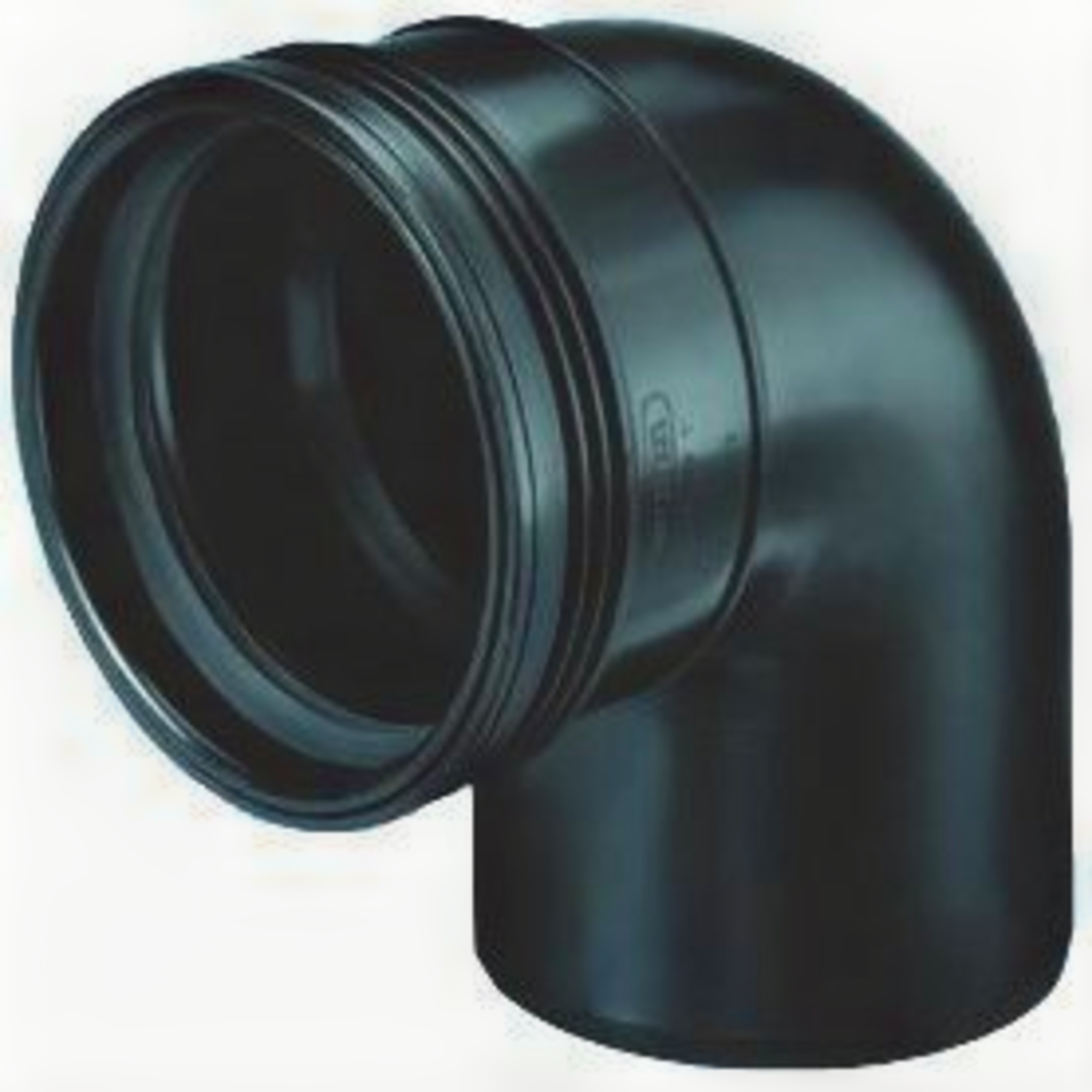 Bocht PP 88° Spie x Manchet Zwart 110mm