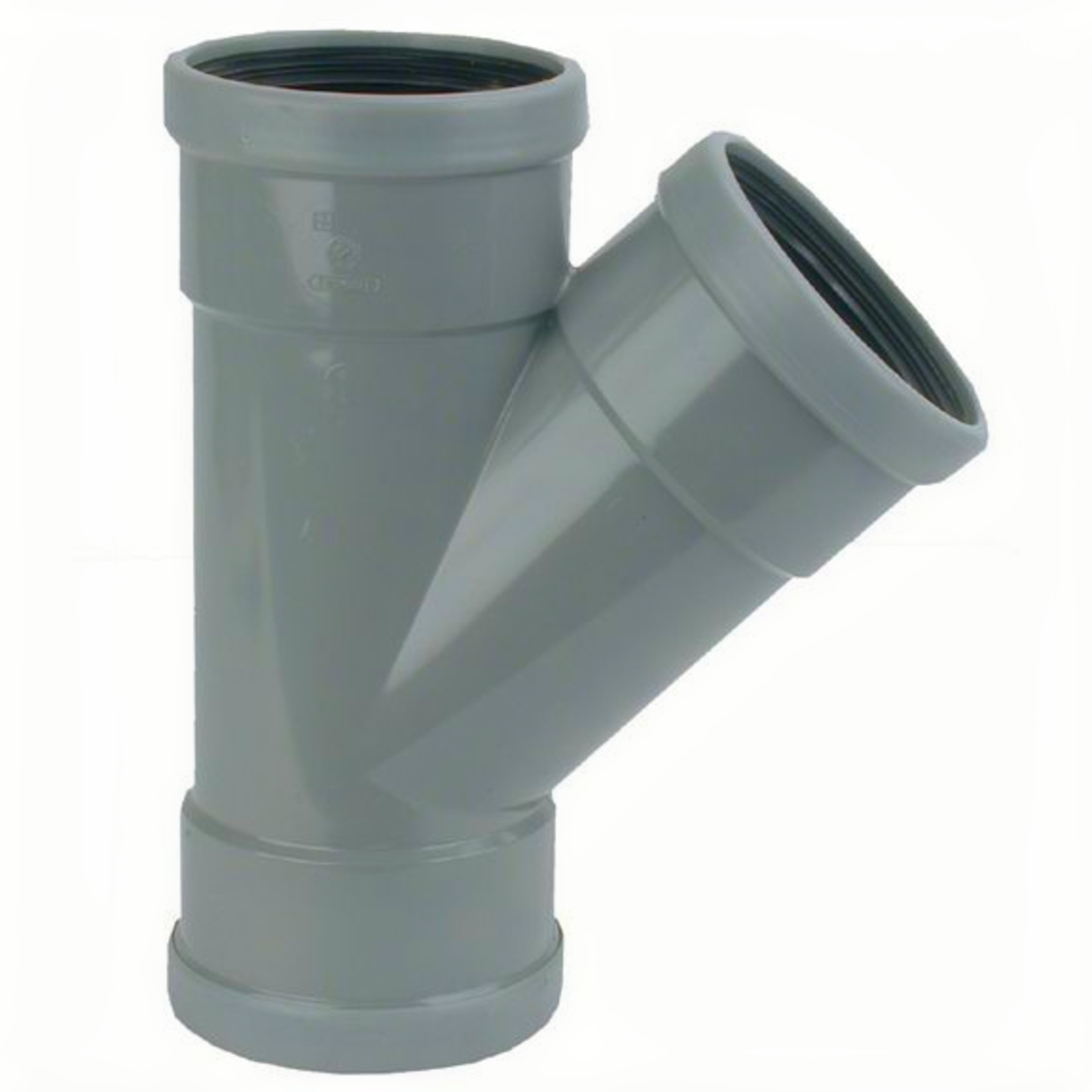 PVC T-Stuk 45° manchet - 3 x mof 125 mm