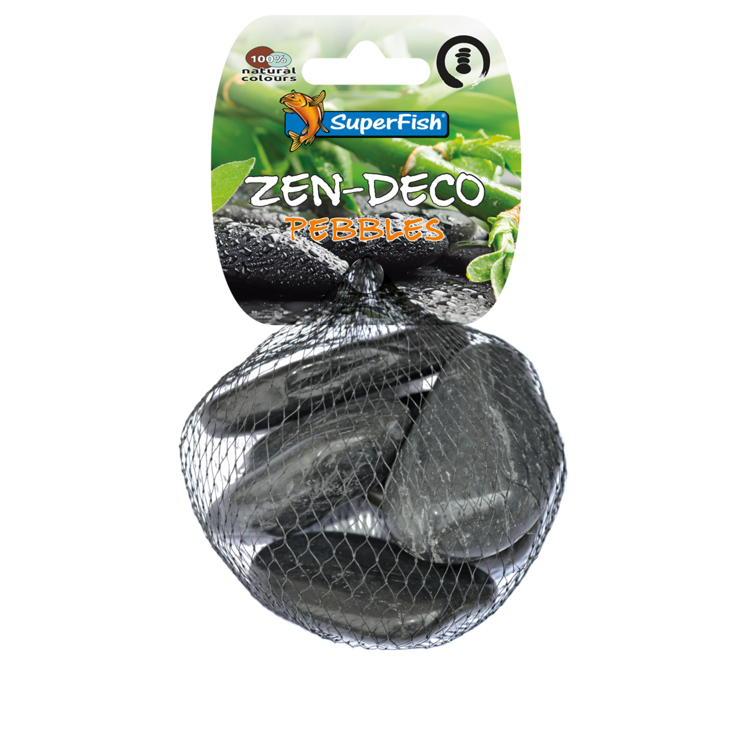 Zen Pebble Medium Zwart 450 Gram