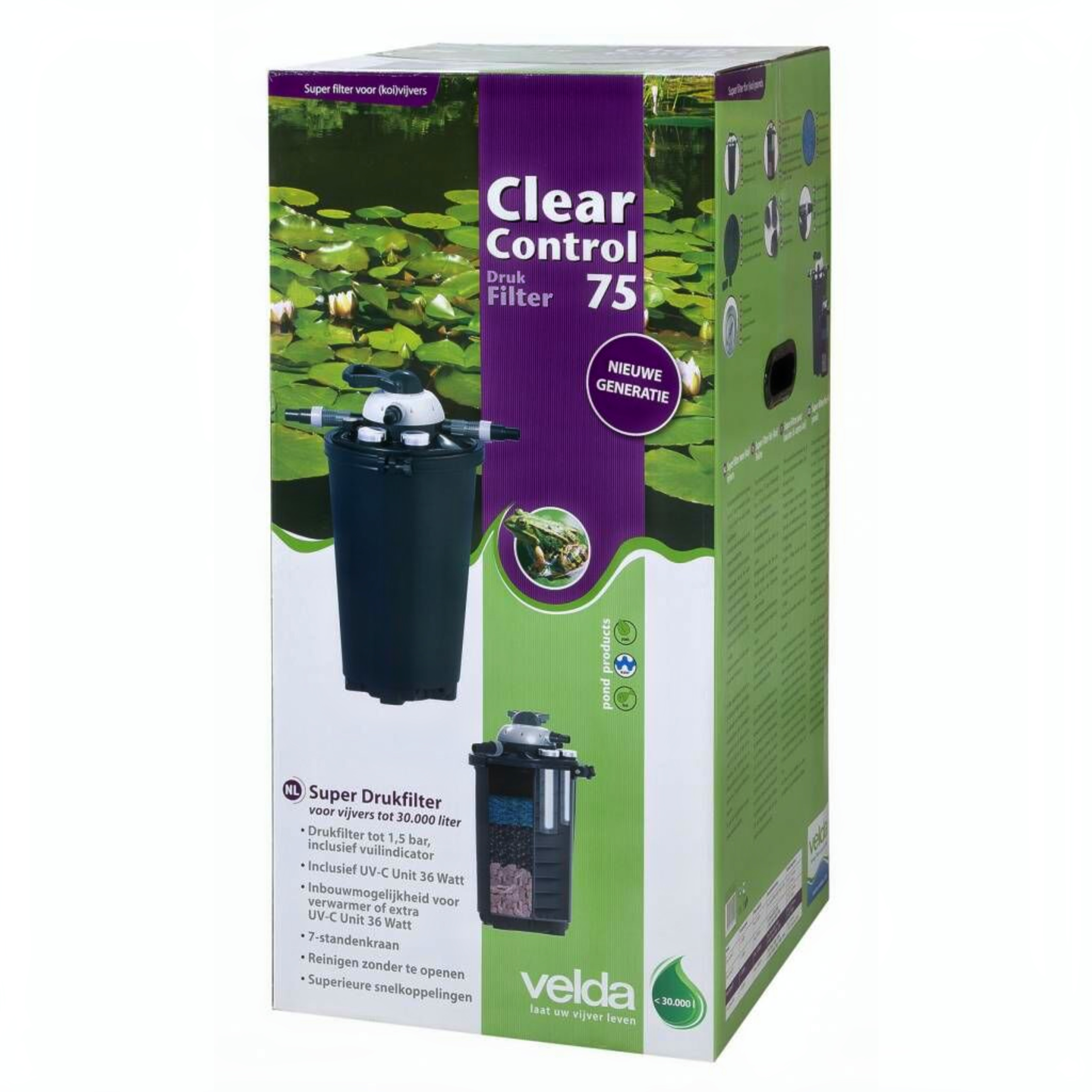 Clear Control 75 + UV-C Unit 36 Watt Fles, Water