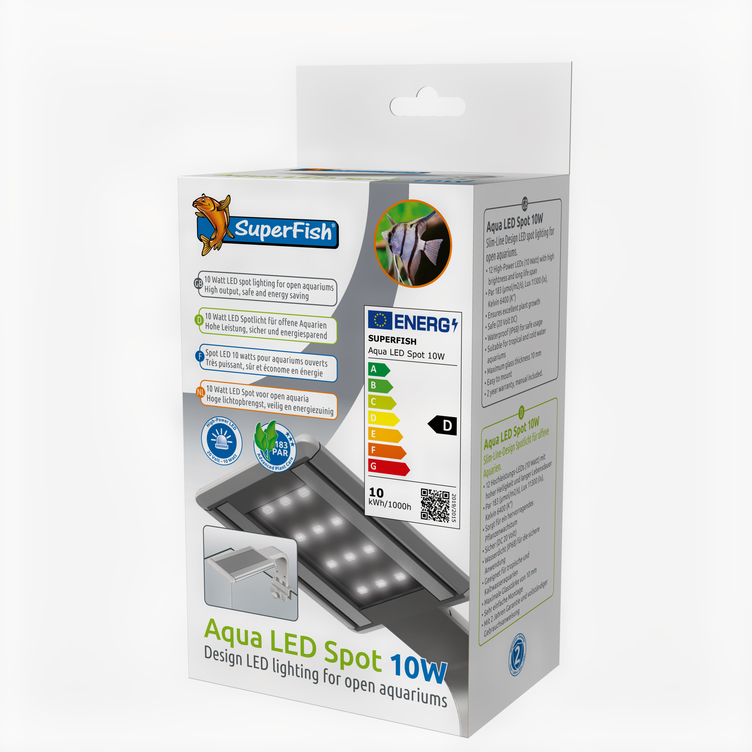 Aqua Led Spot 10w Advertentie, Poster